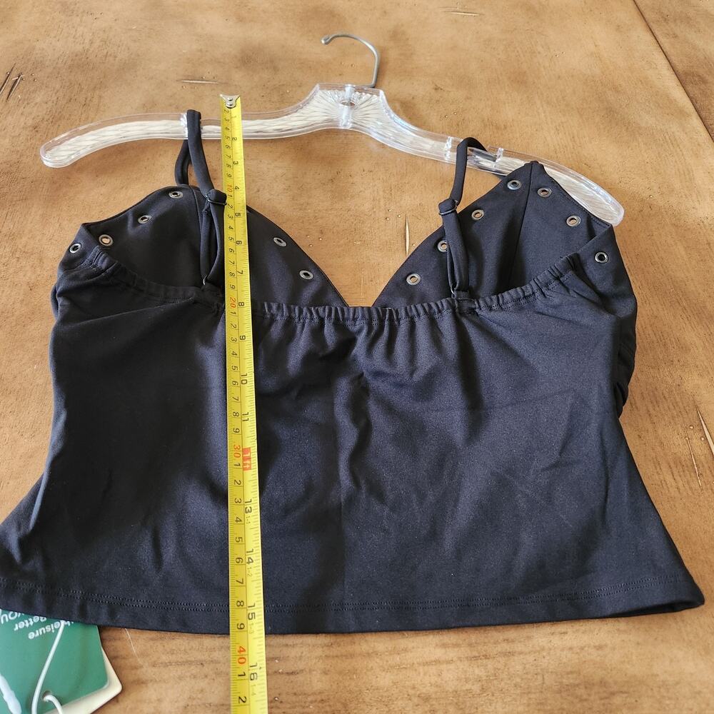 Halara Top & Skort 2 Piece Set Womens S Black Crop Top Athletic Skort Tenniscore - Picture 14 of 16